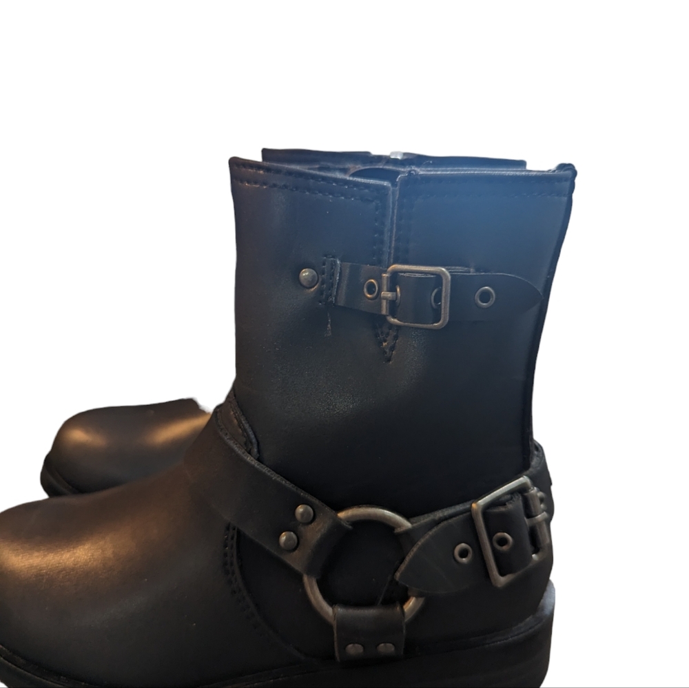 Steve Madden Toddler Beckky Black Motorcycle Boot...Size 12 - Picture 6 of 8
